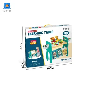 Multi-Functional Learning Table & Art Easel, Drawing Board & Building Blocks Set Toy- Educational Toys Factory Supply · TV10130 · product photo 6 of 6