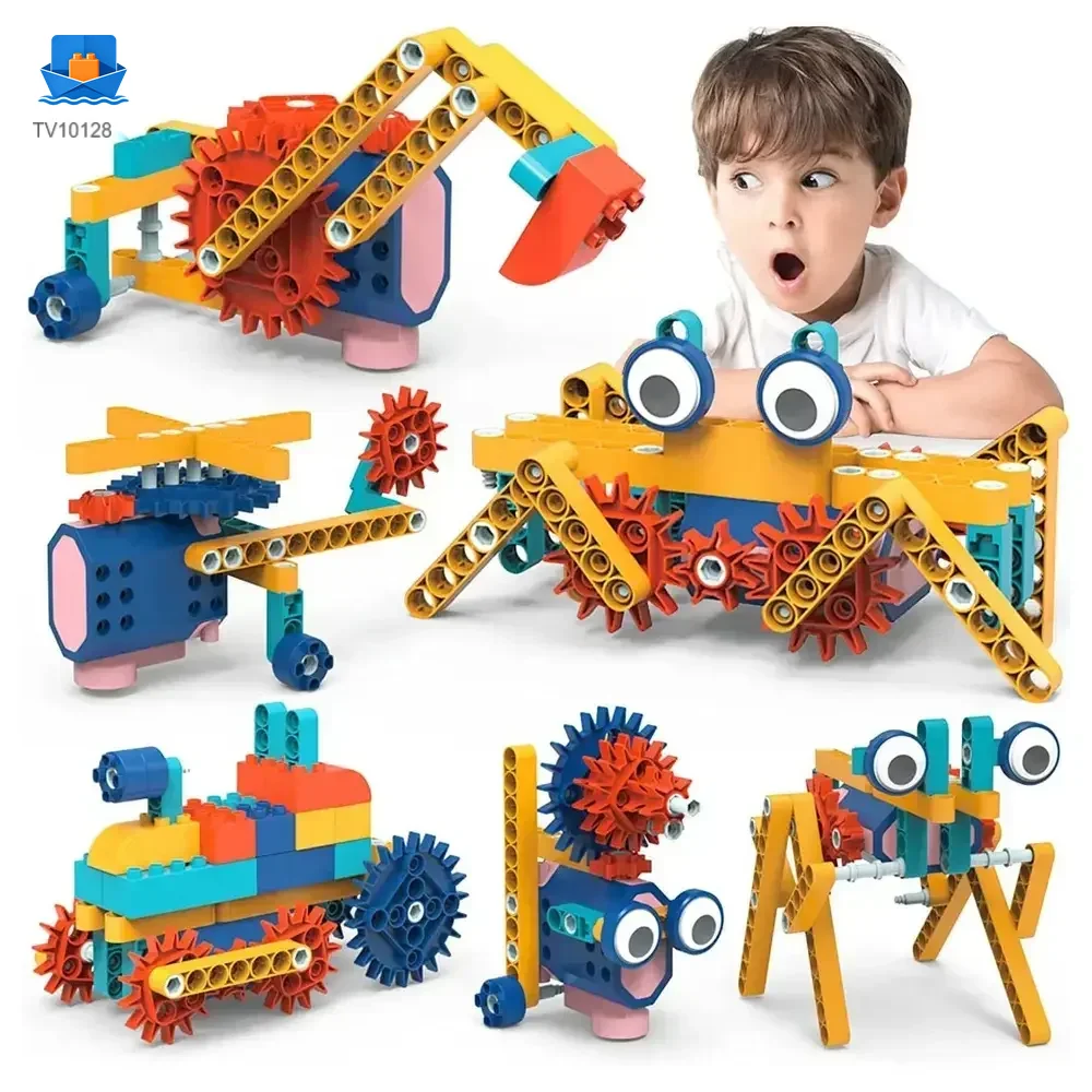 STEM Motorized Building Blocks Set -Educational Toys Chinese Manufacturers · TV10128 · product photo 1 of 7