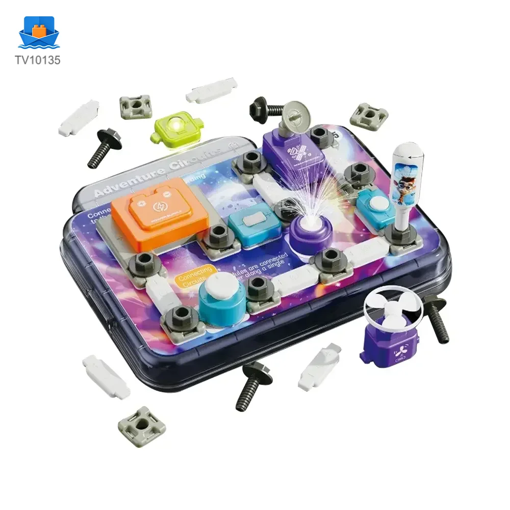 Science Toy Set, DIY Scientific Circuits Set, 45 Pieces, 6 Cards · TV10135 · product photo 1 of 7