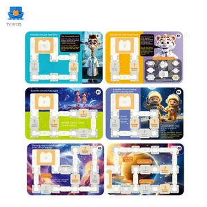 Science Toy Set, DIY Scientific Circuits Set, 45 Pieces, 6 Cards · TV10135 · product photo 2 of 7