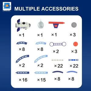 Plastic Space Theme Assemble Building Block Electric Track Toy Set · TV10124 · product photo 5 of 9