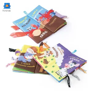 Animal Washable Tails Cloth Book Touch