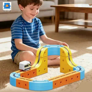 Versatile Magnetic Railcar Toy, 68pcs Electric Magnetic Train Set · TV10112 · product photo 2 of 5