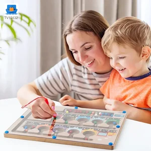 Wooden Train Magnetic Maze, Montessori Magnetic Toy for Kids · TV10132 · product photo 2 of 5