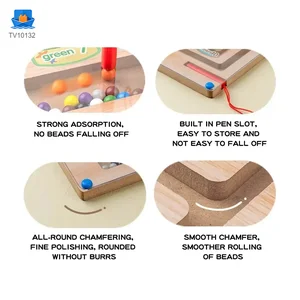 Wooden Train Magnetic Maze, Montessori Magnetic Toy for Kids · TV10132 · product photo 3 of 5