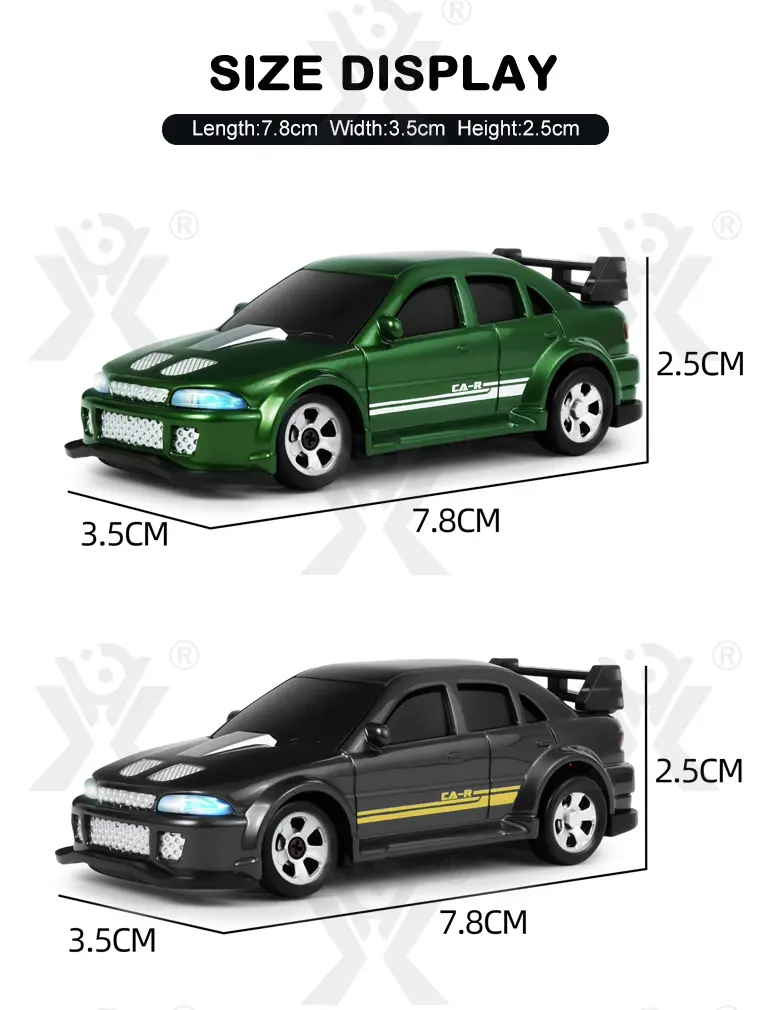 1/64 2.4G 4WD Mini Drift RC Car LED Light, High Speed Racing Remote Control Vehicles Models Desktop Toys · TV10113 · detail image 6 of 6