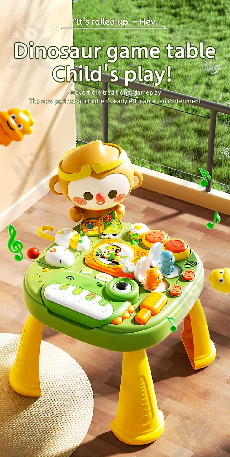 Baby Activity Center Table, Dinosaur Theme · TV10076 · detail image 1 of 13