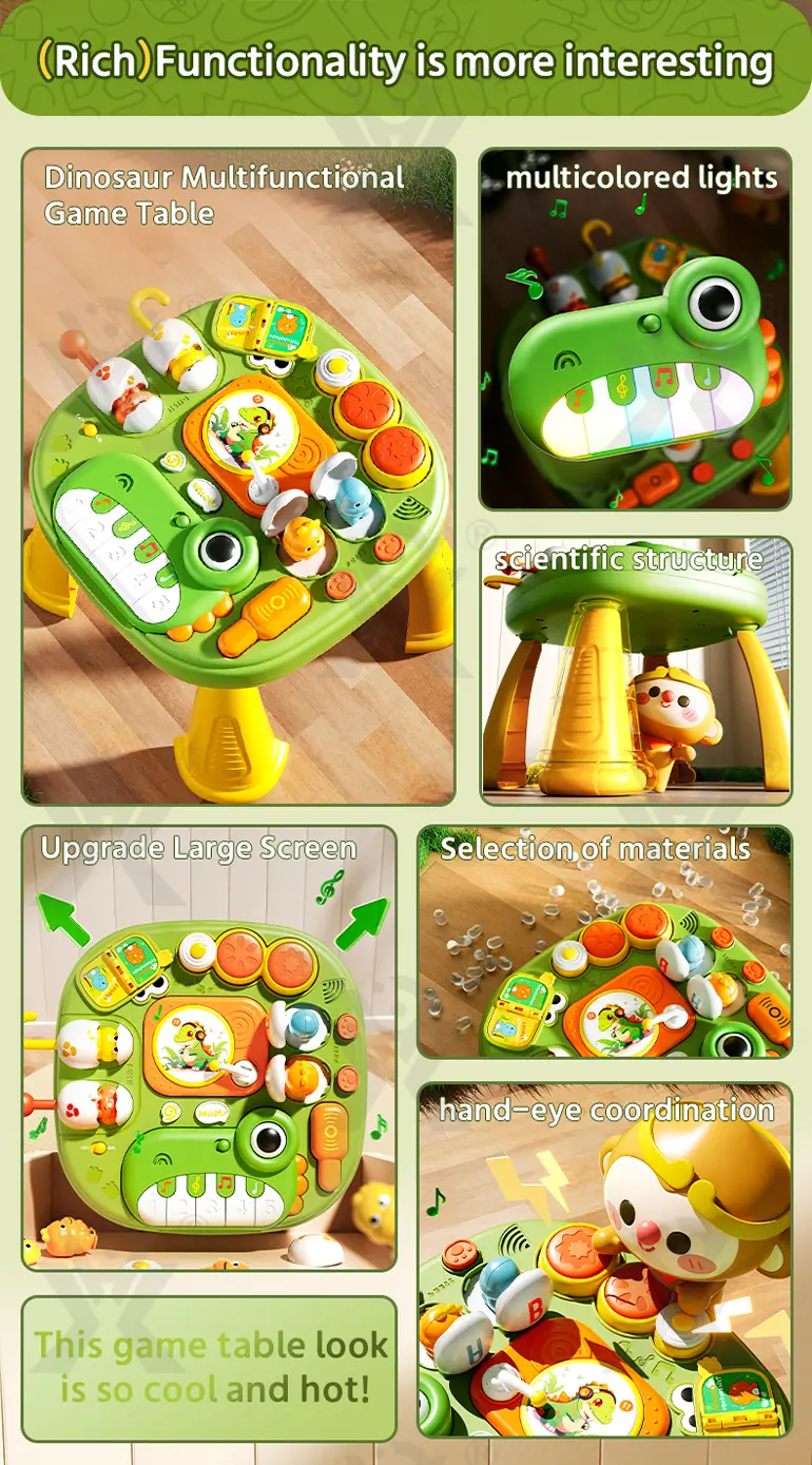 Baby Activity Center Table, Dinosaur Theme · TV10076 · detail image 2 of 13