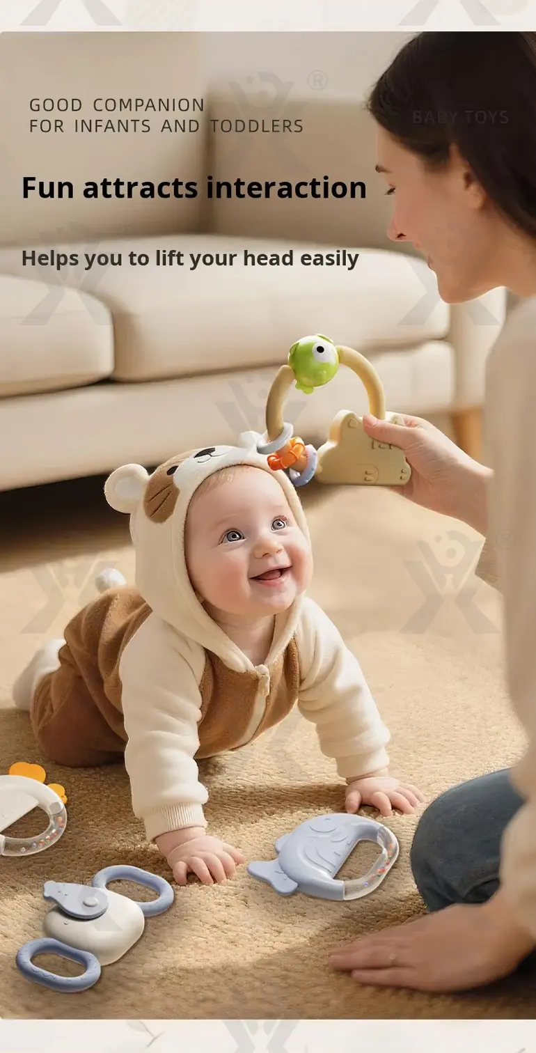 Baby Rattles Teethers Set with Storage Box, Infant Sensory Toys-toys for babies 6-12 months · TV10107 · detail image 8 of 10