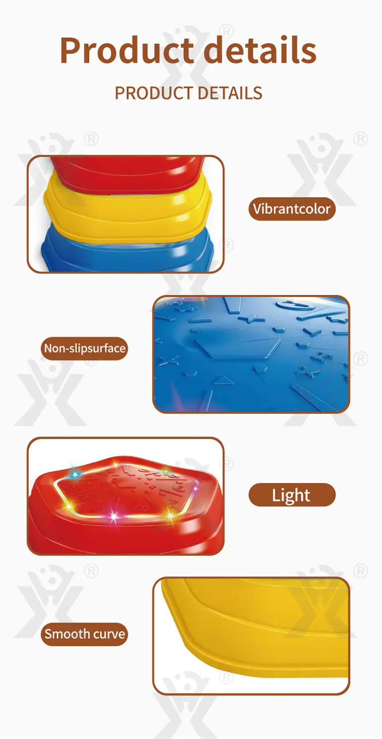 Balance Sensory Stepping Stones Indoor Outdoor Play With Light & Music-Baby Toys · TV10105 · detail image 4 of 5