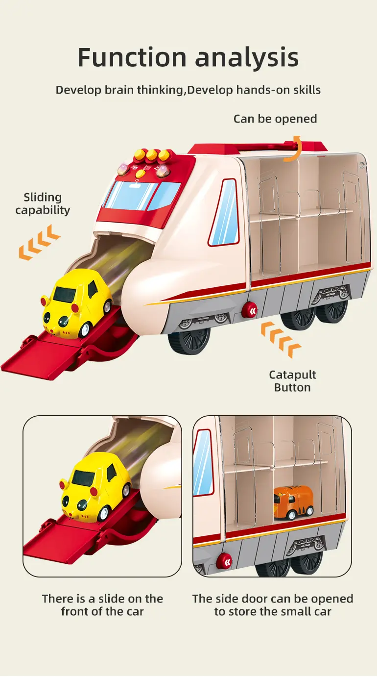 Carrier Vehicles Toy, Multifunctional Buttons, Colorful Music and Lighting · TV10116 · detail image 2 of 9