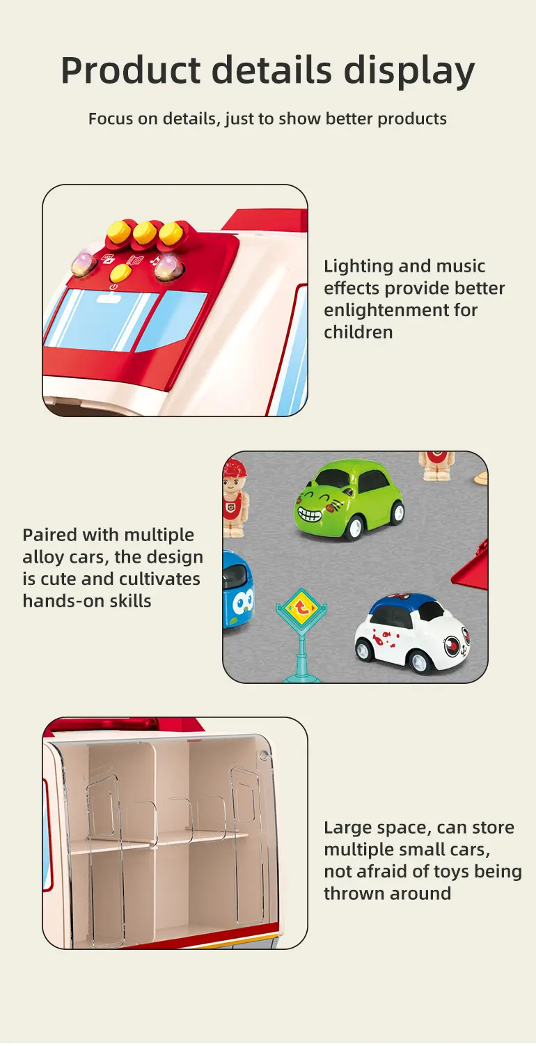 Carrier Vehicles Toy, Multifunctional Buttons, Colorful Music and Lighting · TV10116 · detail image 7 of 9