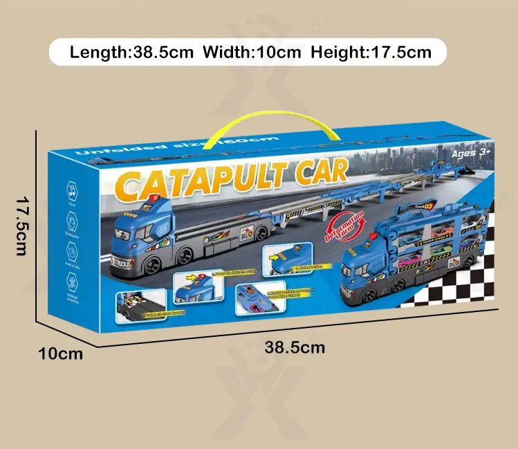 Carrier Truck Race Track Toddler Toys, Transport Truck Car Toy Foldable Track for Kids · TV10114 · detail image 10 of 10