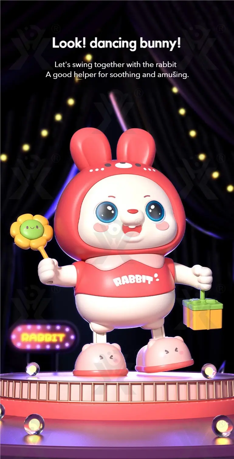 Dancing Rabbit Toy for Kids with Dynamic Music & Cool Lights · TV10084 · detail image 1 of 9