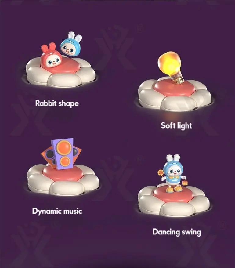 Dancing Rabbit Toy for Kids with Dynamic Music & Cool Lights · TV10084 · detail image 2 of 9