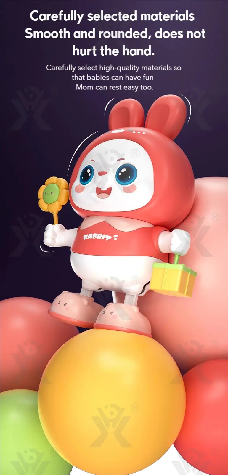 Dancing Rabbit Toy for Kids with Dynamic Music & Cool Lights · TV10084 · detail image 7 of 9