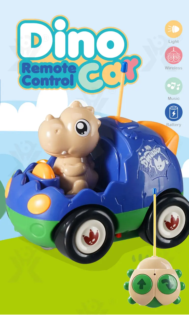 Dinosaur RC Cars Toys, with Light and Sound · TV10117 · detail image 1 of 9
