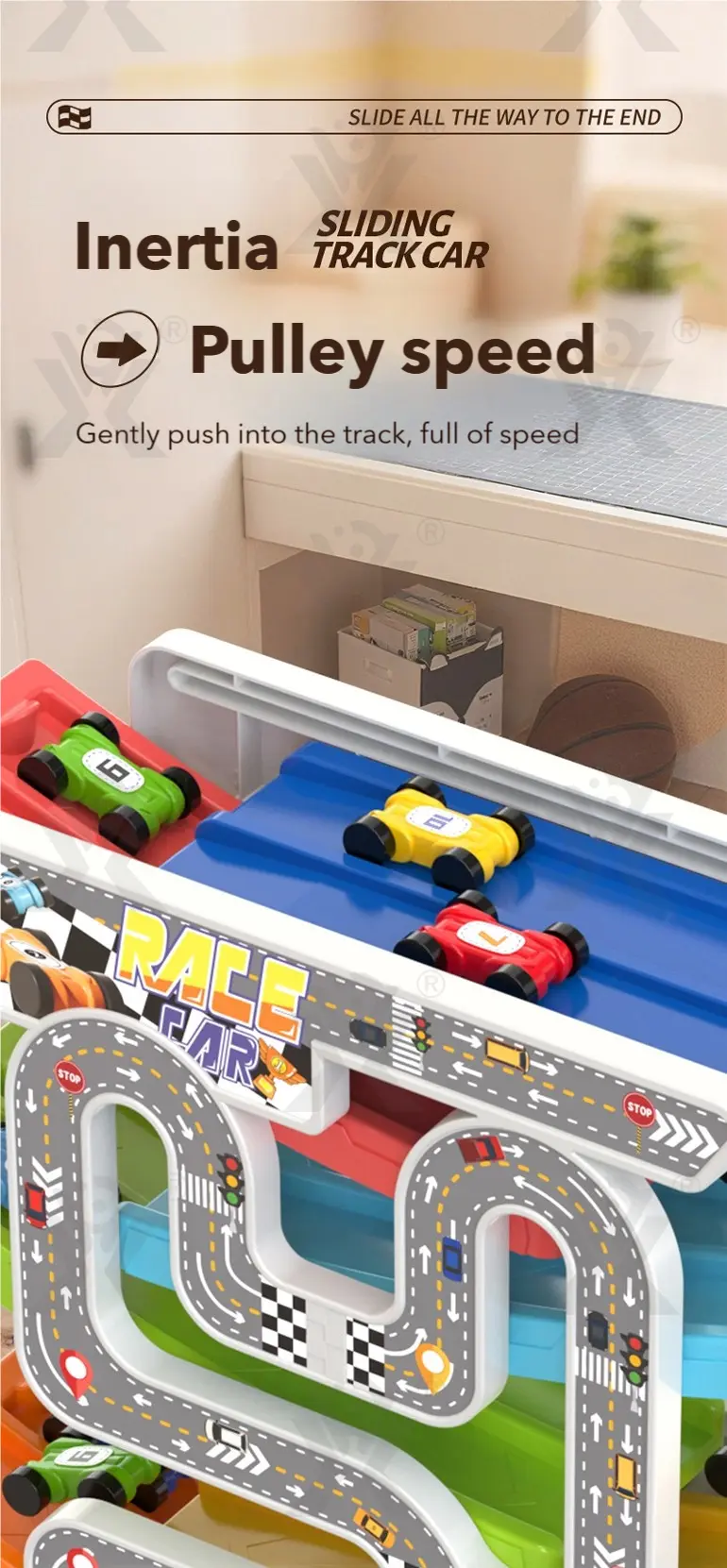 Dual Race Track Car Toy, Bulk Track Toy Supplier · TV10081 · detail image 5 of 10