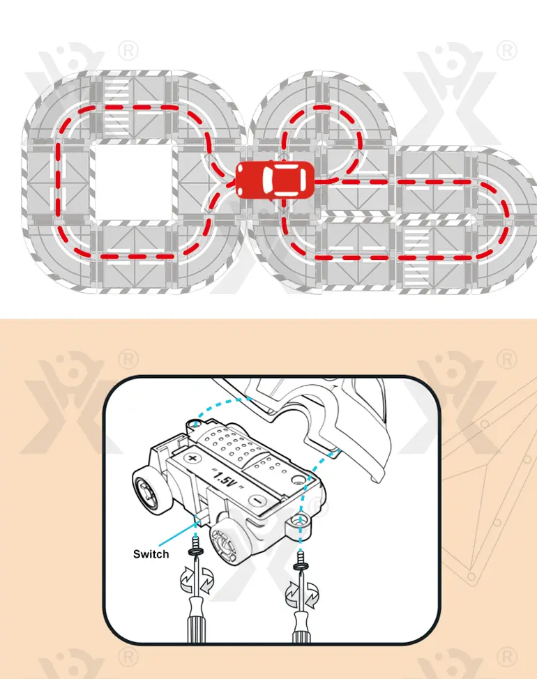 Engineer Magnetic Tile Sets For Kids, STEM Montessori Toy · TV10104 · detail image 2 of 6