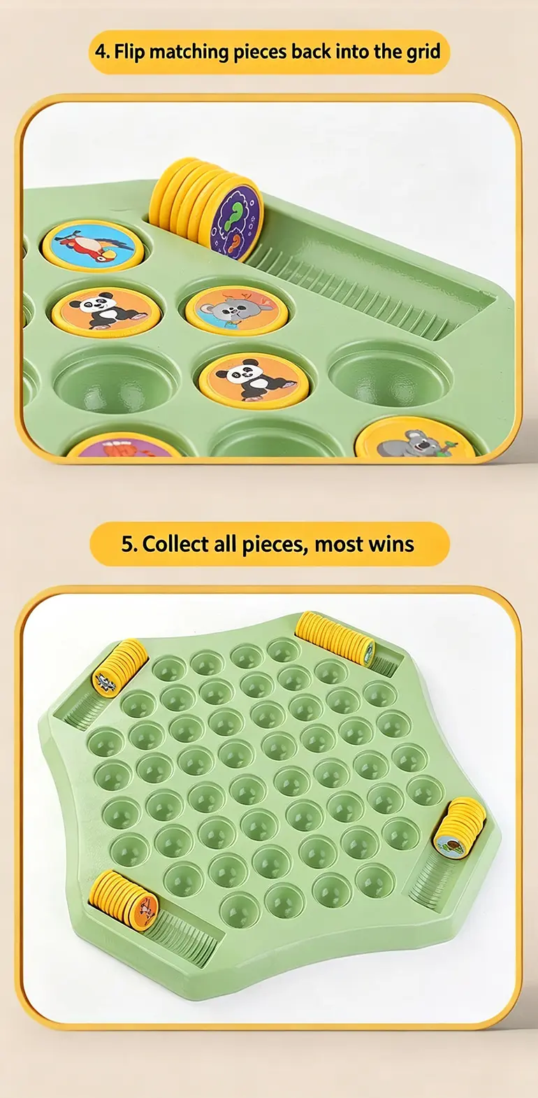Animal Flip Chess Memory Game, DIY Stickers · TV10065 · detail image 4 of 9