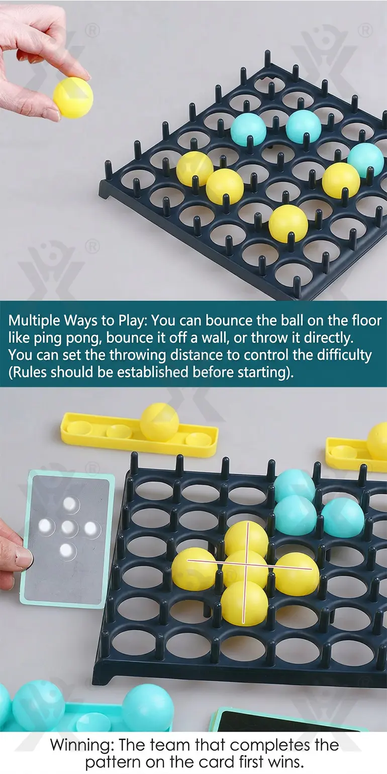 Jumping Ball Tabletop Game, Grid-Matching · TV10079 · detail image 5 of 8