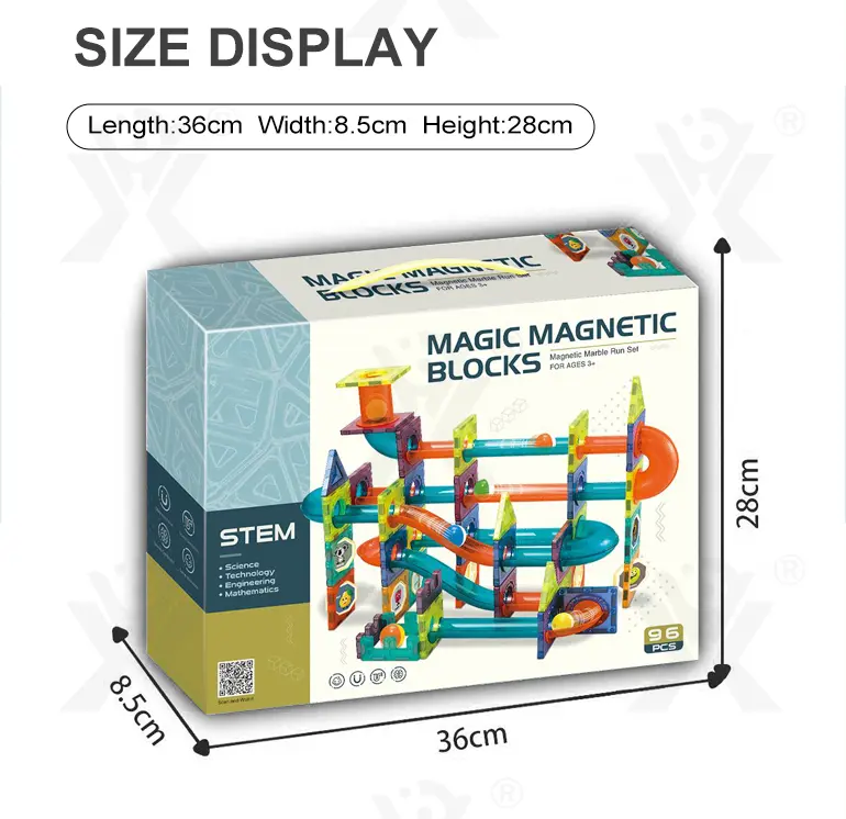 Magnetic Tiles Marble Run, 3D Magnetic Building Blocks Set Race Track Toy for Kids · TV10090 · detail image 9 of 9