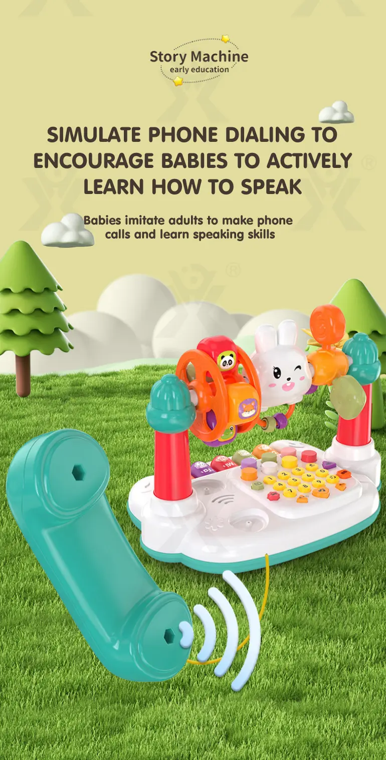 Cartoon Baby Interactive Music Light Keyboard Telephone Toy · TV10115 · detail image 4 of 10