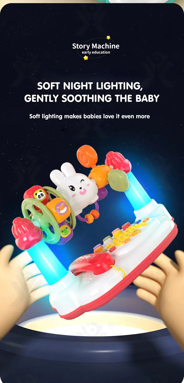 Cartoon Baby Interactive Music Light Keyboard Telephone Toy · TV10115 · detail image 8 of 10