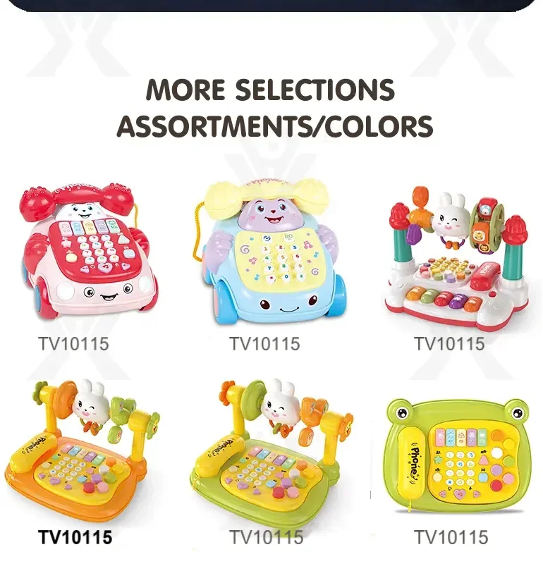 Cartoon Baby Interactive Music Light Keyboard Telephone Toy · TV10115 · detail image 9 of 10