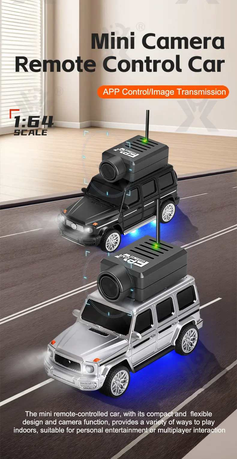 1:64 Scale RC Camera Car, 2.4G APP Control Desktop Car · TV10091 · detail image 1 of 9