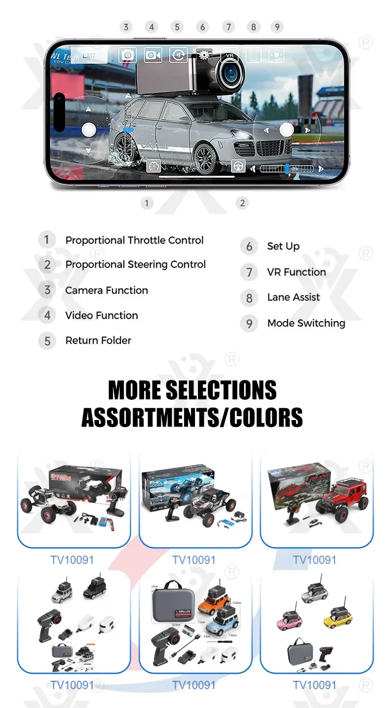 1:64 Scale RC Camera Car, 2.4G APP Control Desktop Car · TV10091 · detail image 8 of 9