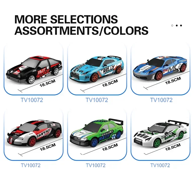 RC Drift Car, 1:24 Scale, 2.4GHz, 4WD · TV10072 · detail image 11 of 12