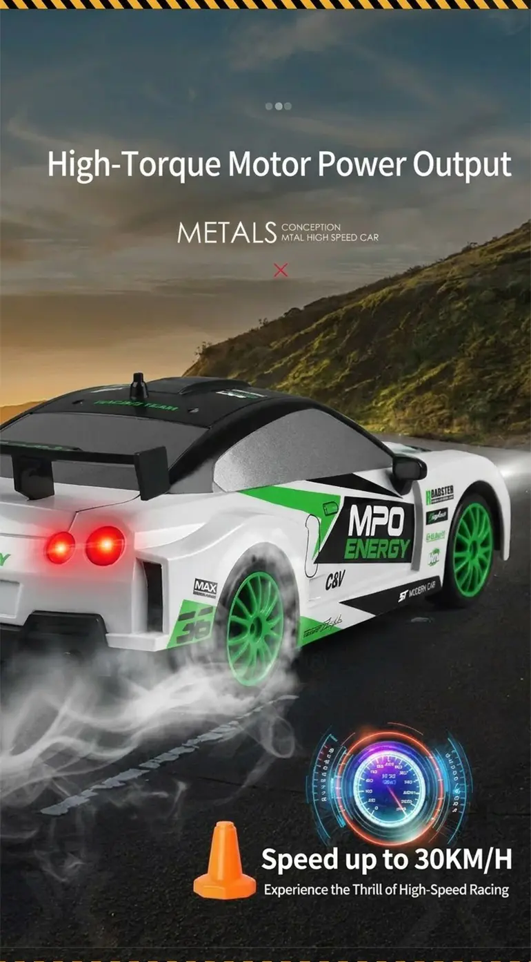 RC Drift Car, 1:24 Scale, 2.4GHz, 4WD · TV10072 · detail image 5 of 12