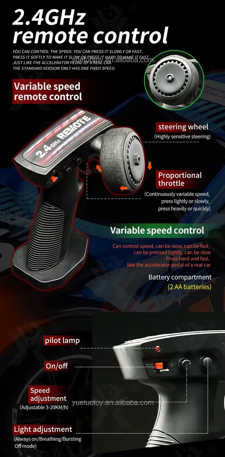 1:16 Four-Way Light RC Racing Car · TV10095 · detail image 2 of 6
