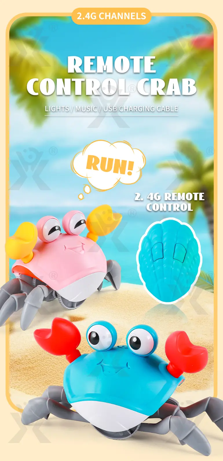 RC Electric Induction Crab with Sound and Light · TV10086 · detail image 1 of 11