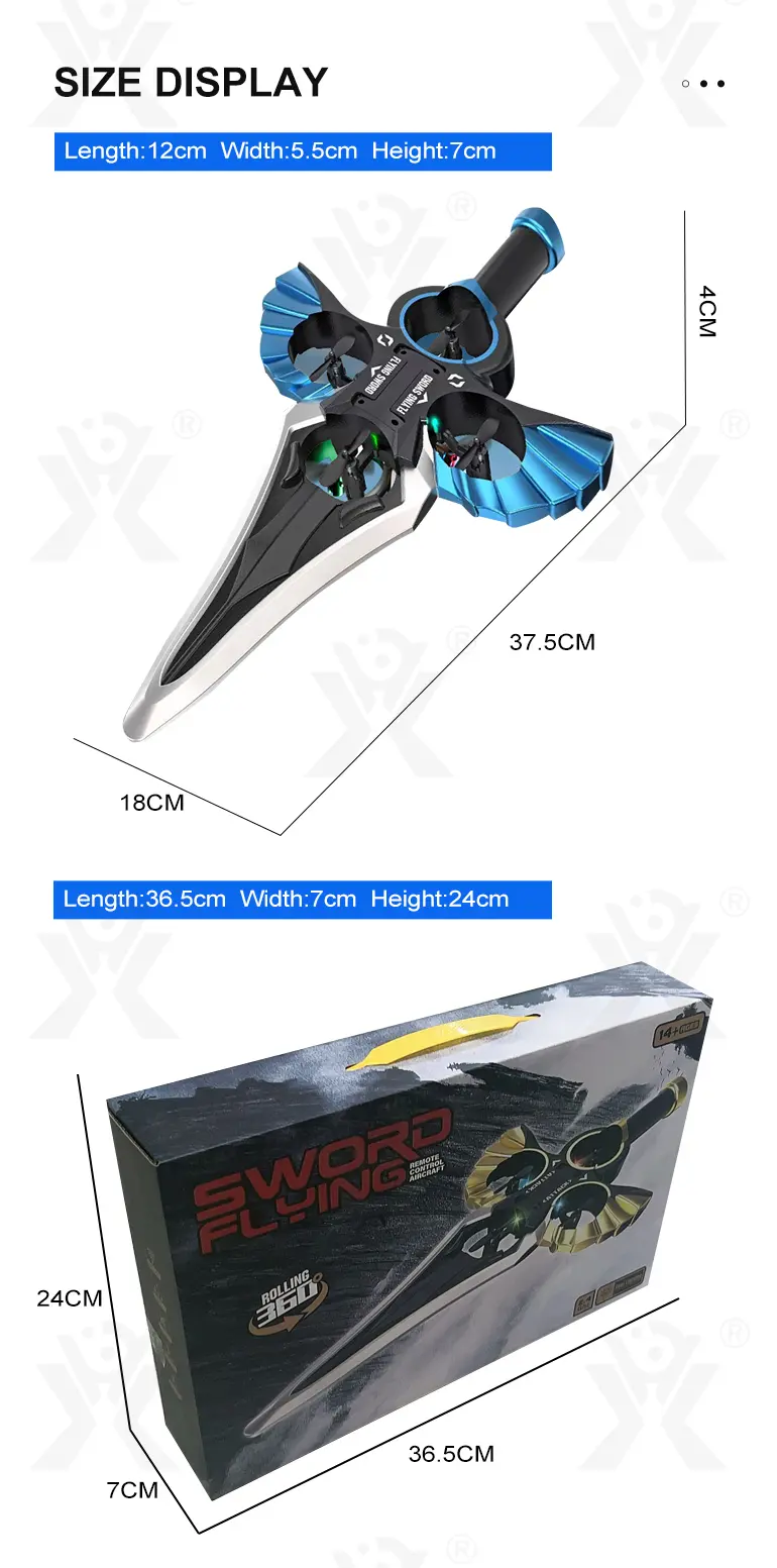 Gesture-Controlled Levitating RC Flying Sword Toy-RC Toys Wholesale Suppliers · TV10110 · detail image 12 of 12
