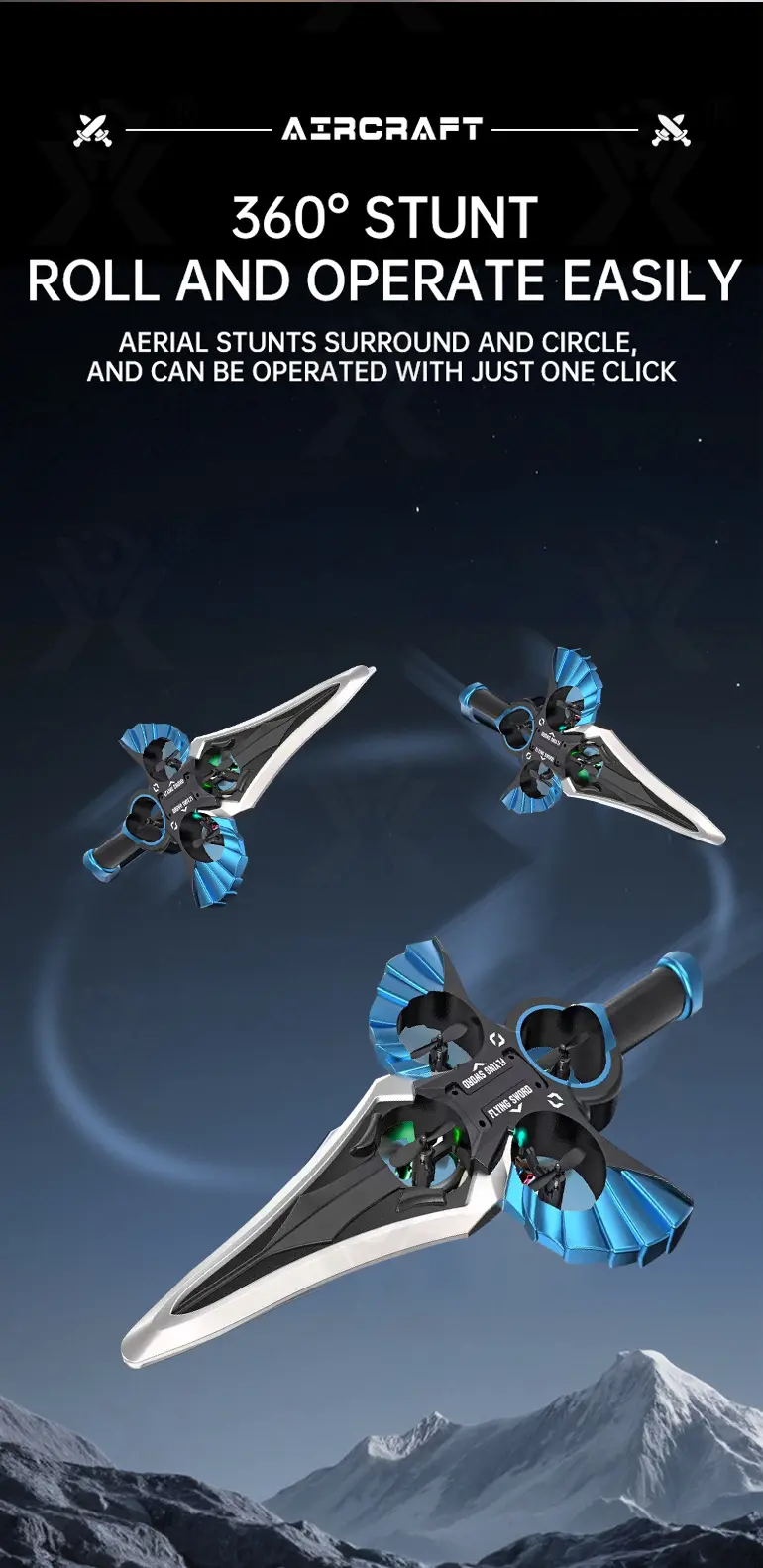 Gesture-Controlled Levitating RC Flying Sword Toy-RC Toys Wholesale Suppliers · TV10110 · detail image 4 of 12