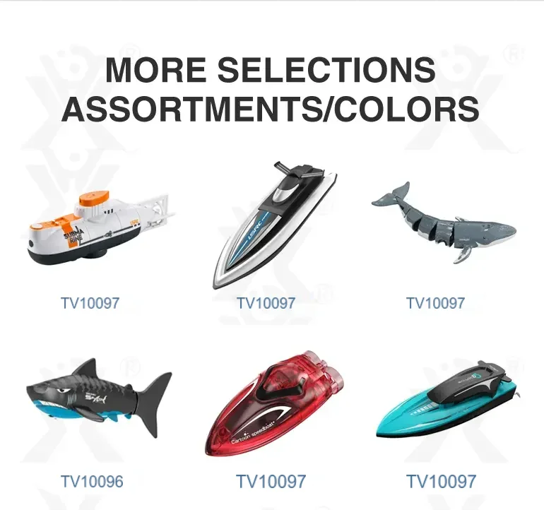 RC Submarine Toy Remote Control Boat, Underwater Diving Waterproof RC Toy Submarine · TV10097 · detail image 8 of 9