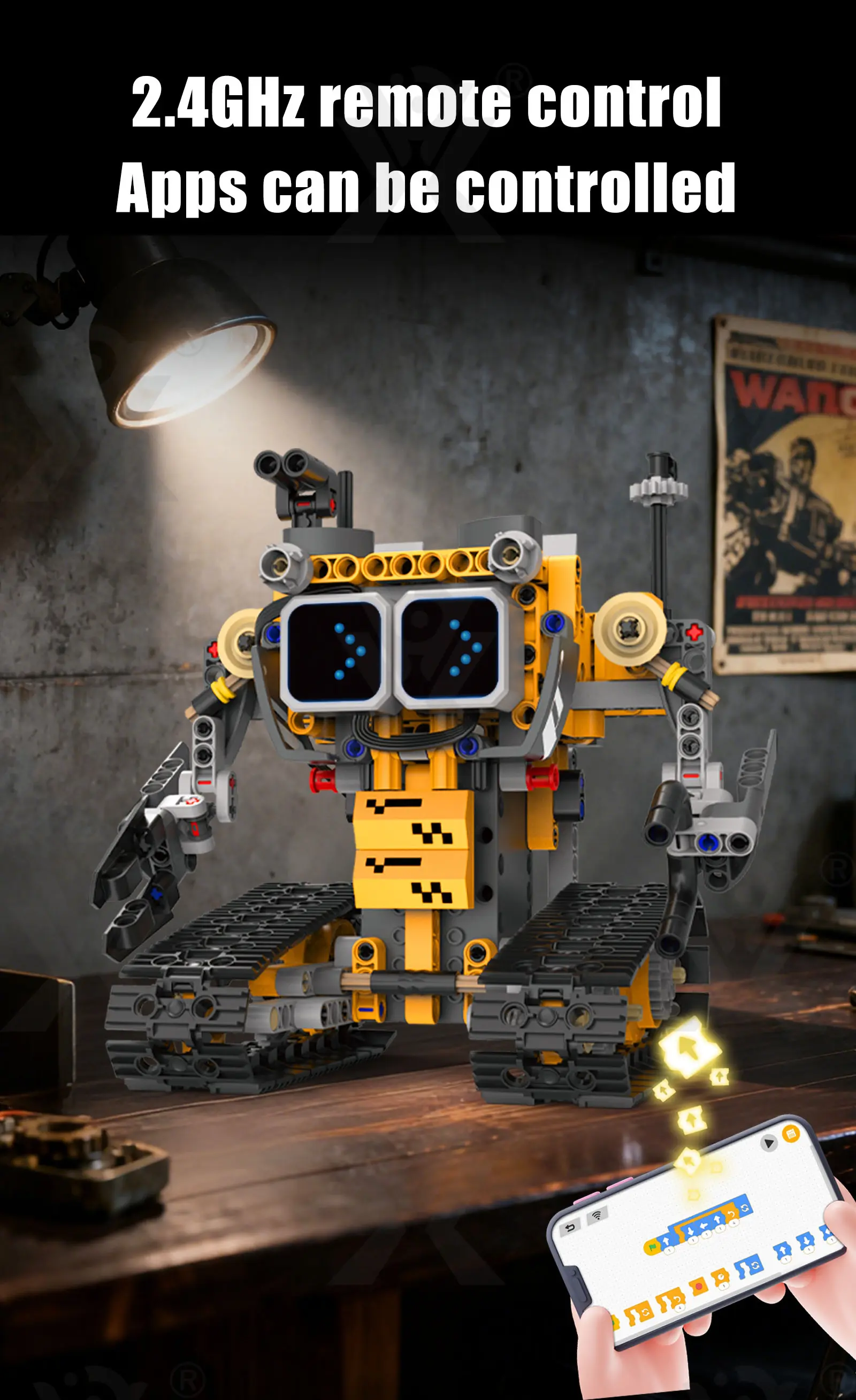STEM Robot Building Kit, 5-in-1 Robot, Programmable, Remote & App Control · TV10078 · detail image 11 of 14