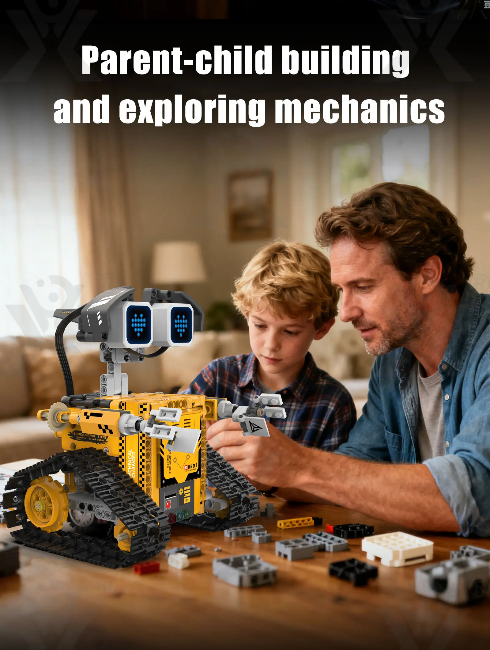 STEM Robot Building Kit, 5-in-1 Robot, Programmable, Remote & App Control · TV10078 · detail image 12 of 14