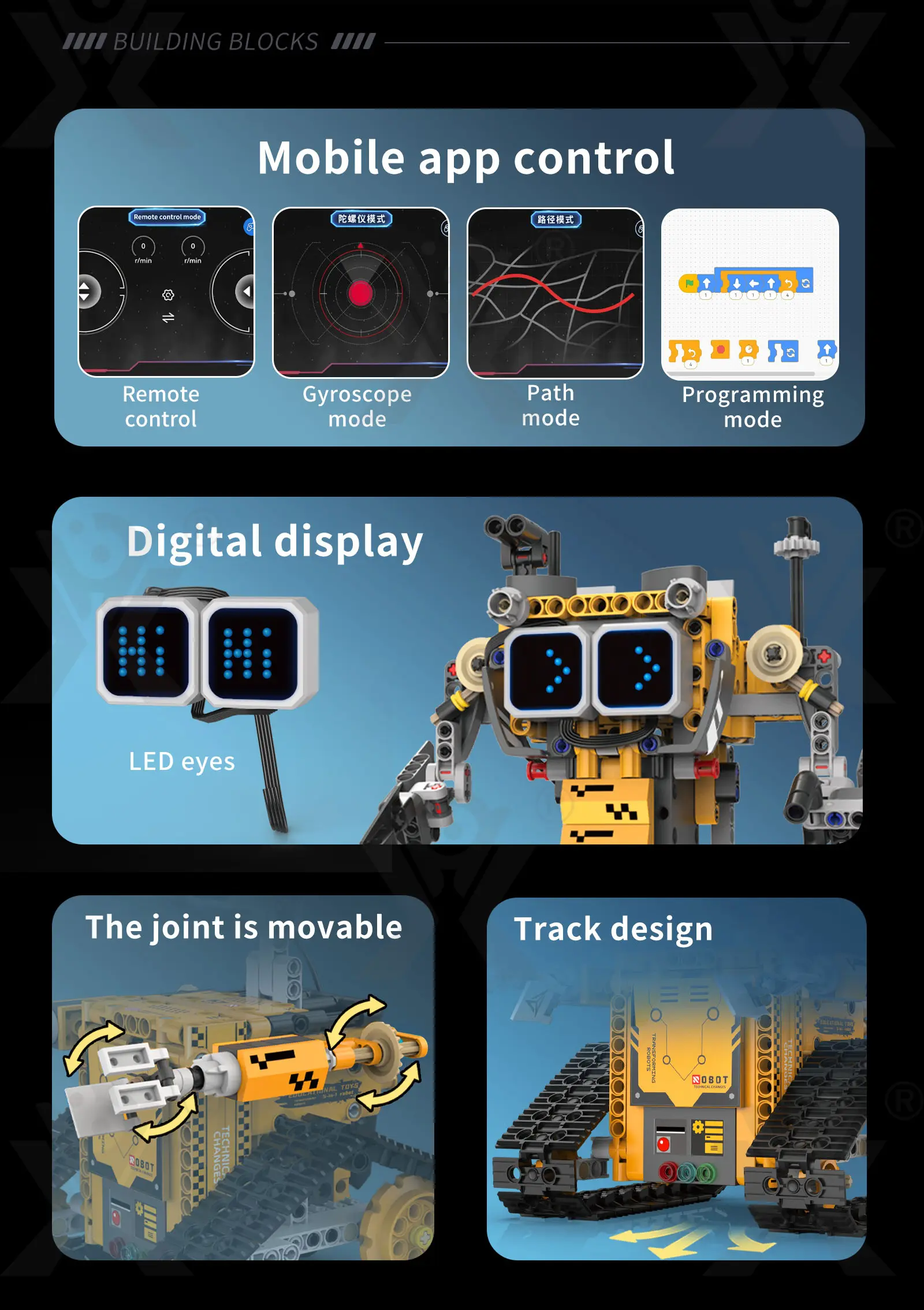 STEM Robot Building Kit, 5-in-1 Robot, Programmable, Remote & App Control · TV10078 · detail image 3 of 14