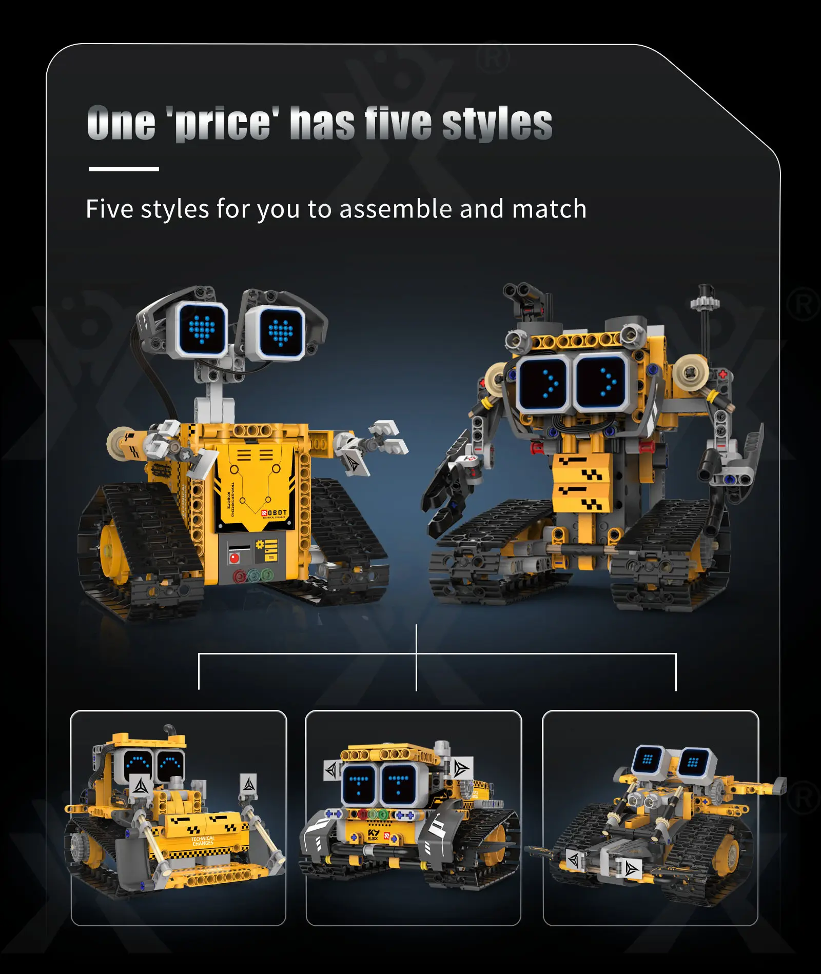 STEM Robot Building Kit, 5-in-1 Robot, Programmable, Remote & App Control · TV10078 · detail image 4 of 14