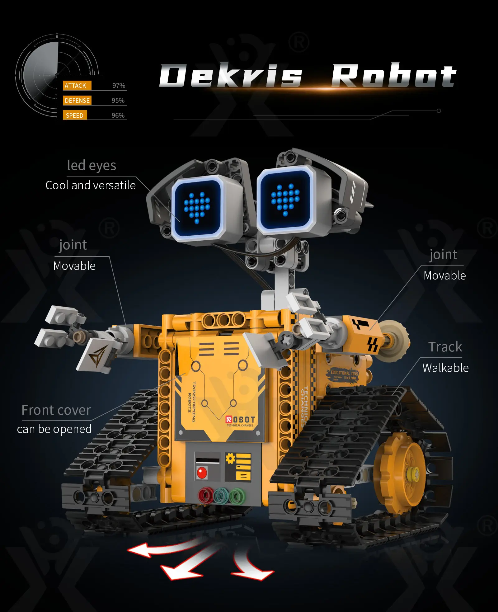 STEM Robot Building Kit, 5-in-1 Robot, Programmable, Remote & App Control · TV10078 · detail image 5 of 14