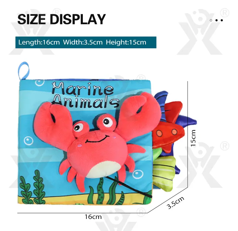 Animal Soft Books with Crinkle Tails, Early Education Toy Supplies · TV10070 · detail image 10 of 10