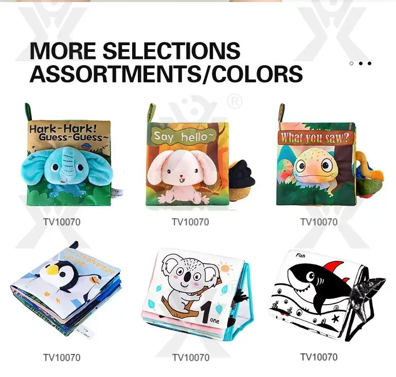 Animal Soft Books with Crinkle Tails, Early Education Toy Supplies · TV10070 · detail image 9 of 10
