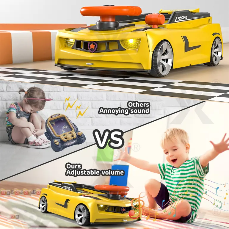 Racing Adventure Game Steering Wheel Toy with Music and Light · TV10088 · detail image 3 of 7