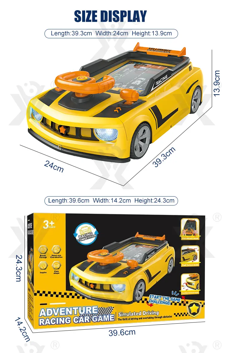 Racing Adventure Game Steering Wheel Toy with Music and Light · TV10088 · detail image 7 of 7