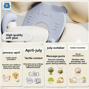 Baby Rattles Teethers Set with Storage Box, Infant Sensory Toys-toys for babies 6-12 months · TV10107 · product photo 3 of 6