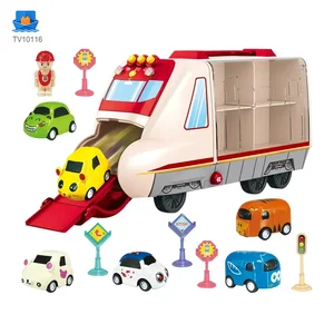 Carrier Vehicles Toy, Multifunctional Buttons, Colorful Music and Lighting