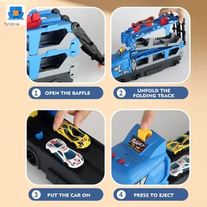 Carrier Truck Race Track Toddler Toys, Transport Truck Car Toy Foldable Track for Kids · TV10114 · product photo 11 of 15